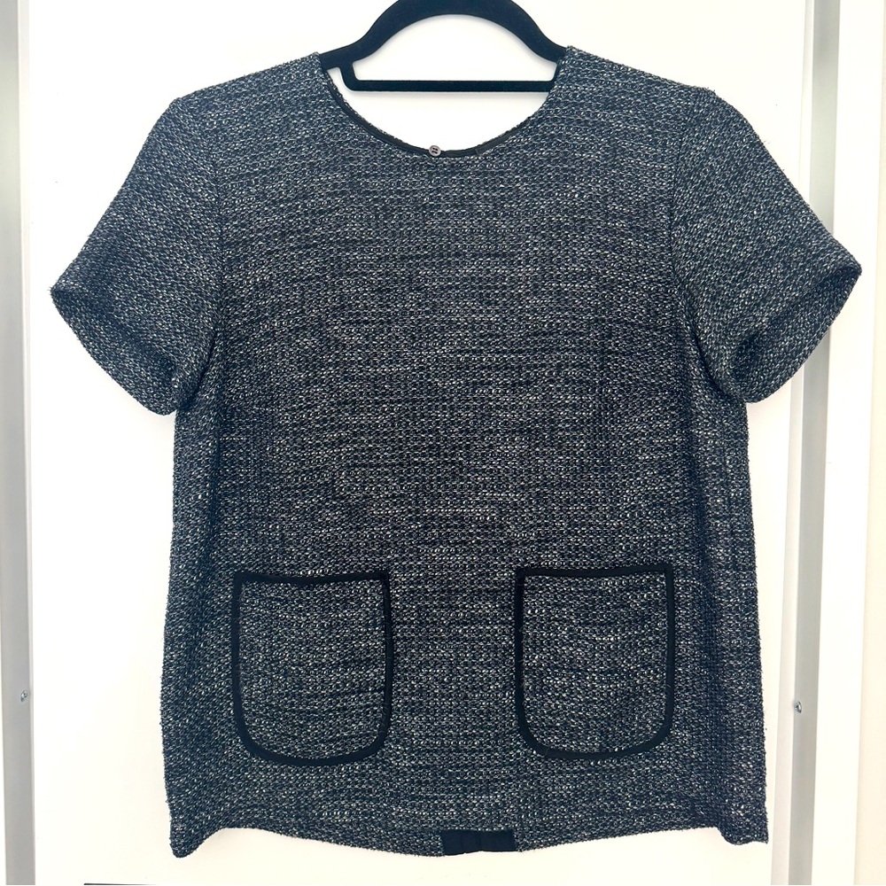 Club Monaco Tweed Blue, Black and White